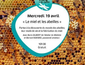 Affiche Miel et les abeilles